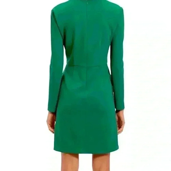 Donna Morgan Women’s Long Sleeve Sheath Dress with Flap Pockets at Side Hips - Picture 6 of 15